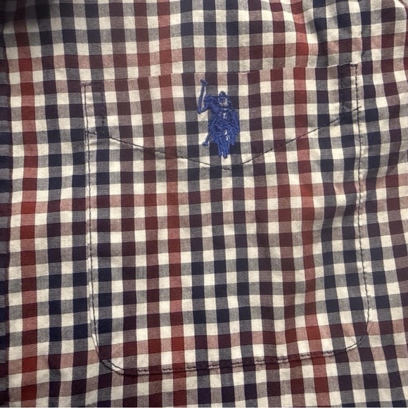 U.S. Polo Assn. Red, Navy & White Gingham Button-Down Shirt - Picture 6 of 11